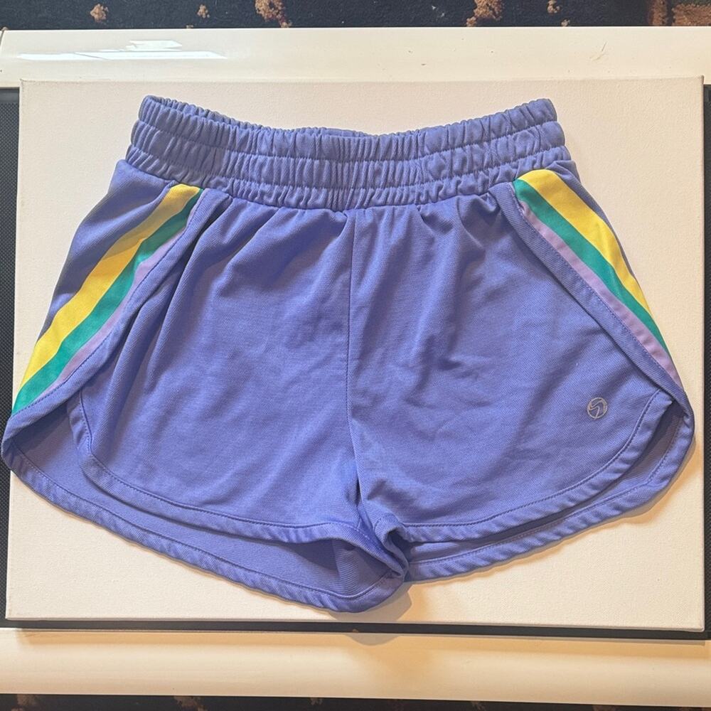 Kids' Lavender Athletic Shorts with Stripes Athletika size big girls small